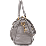 Miu Miu Lilac Vitello Shine Satchel Handbag