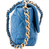 Chanel 19 Quilted Lambskin Medium Single  Flap Crossbody Bag