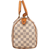 Louis Vuitton Monogram Damier Azur Canvas Speedy 25 Handbag