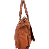 Chloé Grained Calfskin Marcie Satchel Handbag