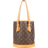 Louis Vuitton Monogram Canvas Bucket PM Shoulder Bag - vintageandkickz