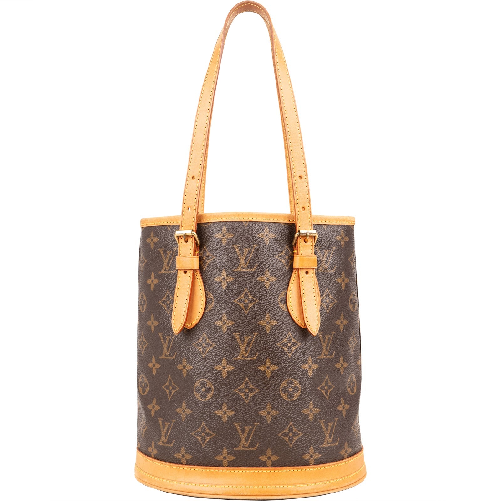 Louis Vuitton Monogram Canvas Bucket PM Shoulder Bag - vintageandkickz
