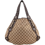 Gucci Monogram GG Canvas Indy Pelham Horsebit Hobo Shoulder Bag