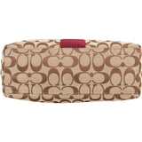 Coach Monogram Signature Stripe Tote Shoulder Bag