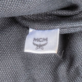 MCM Monogram Visetos Black and White Vertical Stripe Liz Clutch Shoulder Pochette Bag - vintageandkickz