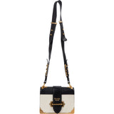 Prada Saffiano & Calfskin Leather Cahier Crossbody Bag