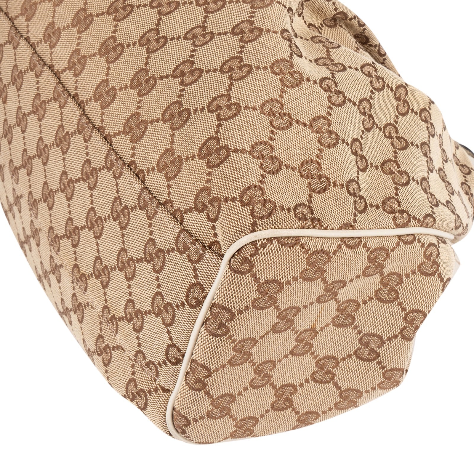 Gucci Monogram GG Canvas Sukey Hobo Handbag - vintageandkickz