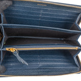 Balenciaga Classic Blue Continental City Zip Around Wallet