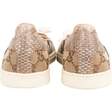 Gucci Monogram GG Canvas Lace-Up Sneaker Ballerina Flats (35)