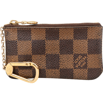 Louis Vuitton Monogram Damier Ebene Cles Key Pouch