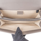 Gucci Grey Leather Crystal Dionysus Shoulder Bag