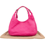 Bottega Veneta Pink Intrecciato Leather Campana Hobo Shoulder Bag