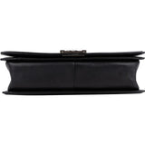 Chanel Quilted Patent Leather Jumbo Boy Single Flap Crossbody Bag