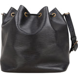 Louis Vuitton Noir Epi Leather Sac Noé Petit Shoulder Bag