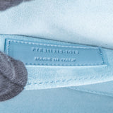 Yves Saint Laurent Light Blue Leather Y Clutch