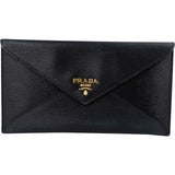 Prada Saffiano Leather Envelope Clutch Wallet