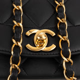 Chanel Quilted Lambskin 24K Gold Small Diana Single Flap Crossbody Bag
