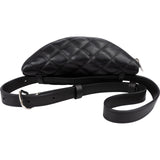 Chanel Black Quilted Lambskin Uniform Leather Belt Bag