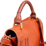 Chloé Grained Calfskin Marcie Double Carry Bag Handbag