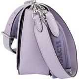 Coach Soft Purple Grained Calfskin Messenger Crossbody Bag