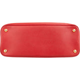 Prada Red Saffiano Leather Promenade Handbag