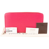 Louis Vuitton Pink Epi Leather Zippy Wallet
