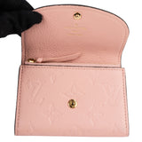 Louis Vuitton Leather Monogram Empreinte Rosalie Coin Wallet