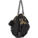 Prada Black Nylon Logo Handbag - vintageandkickz