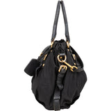 Prada Black Nylon Logo Handbag - vintageandkickz