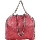 Stella McCartney Metallic Shaggy Small Falabella Fold Over Tote Crossbody Handbag
