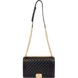 Chanel Quilted Lambskin Single Flap Boy Crossbody Bag