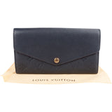 Louis Vuitton Leather Monogram Empreinte Sarah Wallet