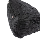 Prada Black Matelassé Nappa Leather Gaufre Hobo Handbag