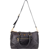 Prada Black Vitello Leather City Handbag - vintageandkickz