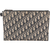 Christian Dior Oblique Trotter Monogram Jacquard Pouch Clutch