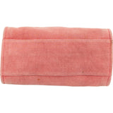 Chanel Pink Cotton Deauville Handbag