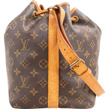 Louis Vuitton Monogram Canvas Sac Noé Petit Shoulder Bag