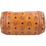 MCM Monogram Visetos Cylinder Boston Crossbody Bag