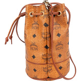 MCM Monogram Visetos Mini Drawstring Bucket Crossbody Bag