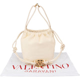 Valentino Garavani Nappa Leather VLogo Small Drawstring Shoulder Handbag