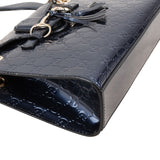 Gucci Guccissima Patent Leather Emily Horsebit Crossbody Bag