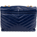 Saint Laurent Quilted Leather Medium Loulou Shoulder Bag