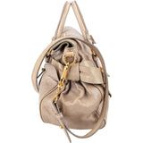 Miu Miu Vitello Lux Leather Bow Satchel Handbag