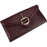 Gucci Guccissima Leather Horsebit Envelope Continental Wallet