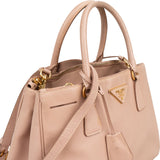 Prada Pink Saffiano Leather Galleria Handbag