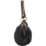 Prada Black Nappa Gauffre Chain Shoulder Bag