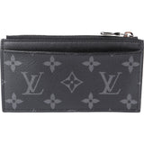 Louis Vuitton Canvas Monogram Eclipse Coin Card Holder Wallet