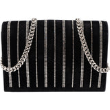Alexander McQueen Suede & Velvet Crystal Embellished Skull Small Crossbody Bag