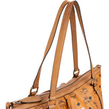 MCM Monogram Visetos Satchel Tote Shoulder Bag