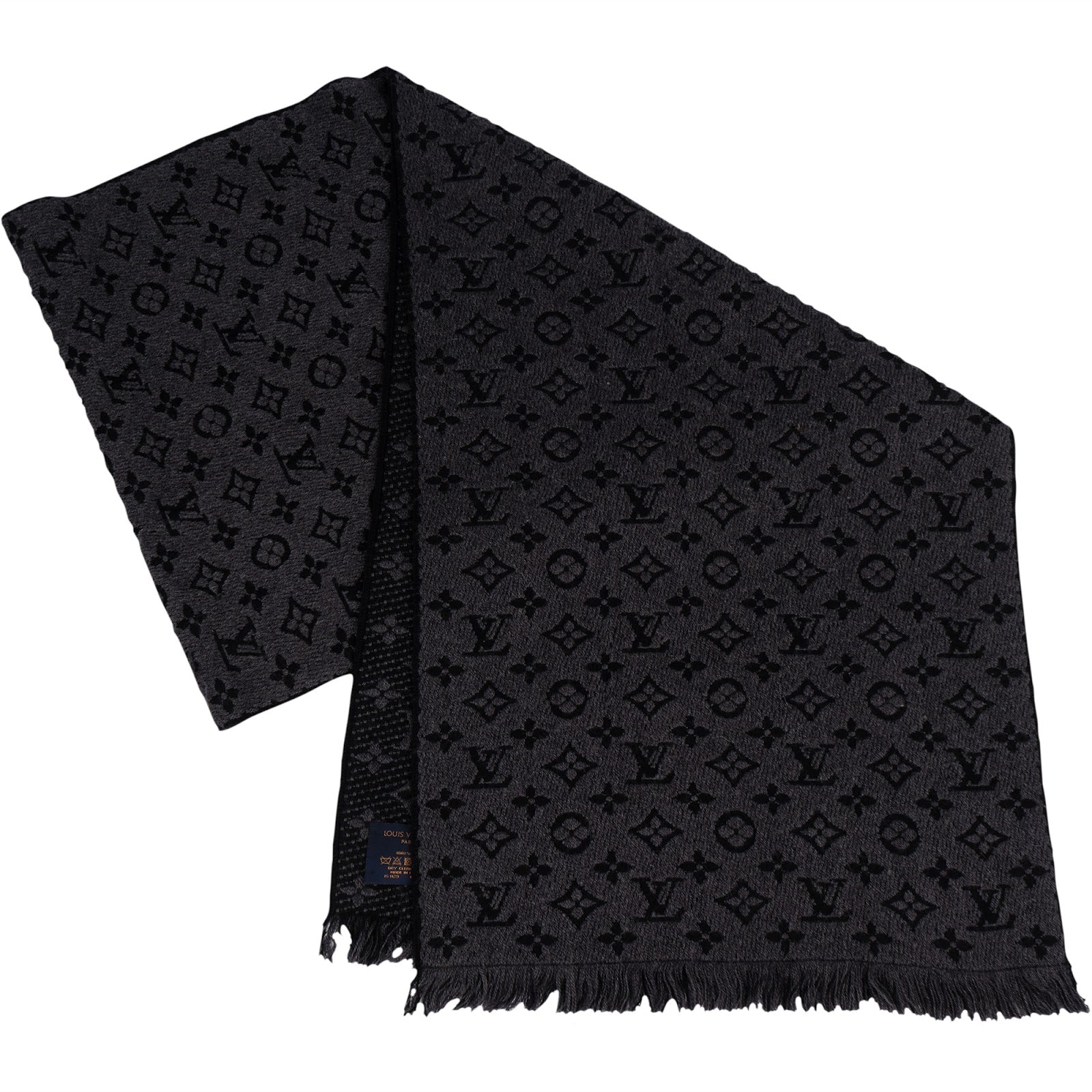 [🔄️B06 / F35] Louis Vuitton Silk Monogram Logomania Tuch Scarf - vintageandkickz
